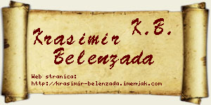Krasimir Belenzada vizit kartica